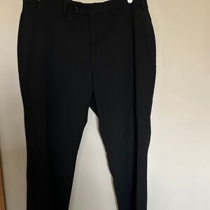 Lauren Ralph Lauren Men's Elegant High Performance Wool Black Dress Pants